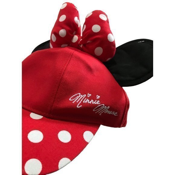 DisneyLand Resort Youth Girl Red‎ Minnie Mouse SnapBack Hat - Picture 3 of 5